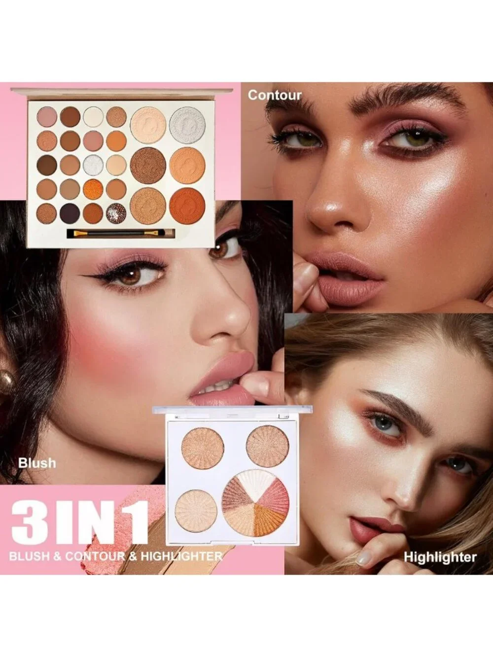 Complete Makeup Kit for Women - Essential Gift Set with Foundation, Eyeshadow